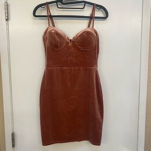 Velvet Mini Bodycon Dress by Trixxi. XS